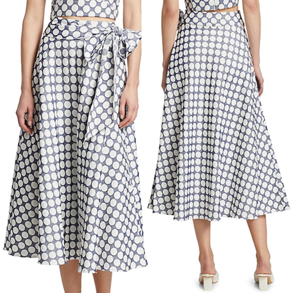 ML Monique Lhuillier Polka Dot Skirt